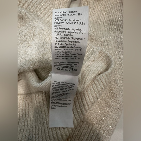 Crewcuts - JCrew- Ivory Knit Sweater - Kids (Girls) Size XL (12-14) - Picture 8 of 8